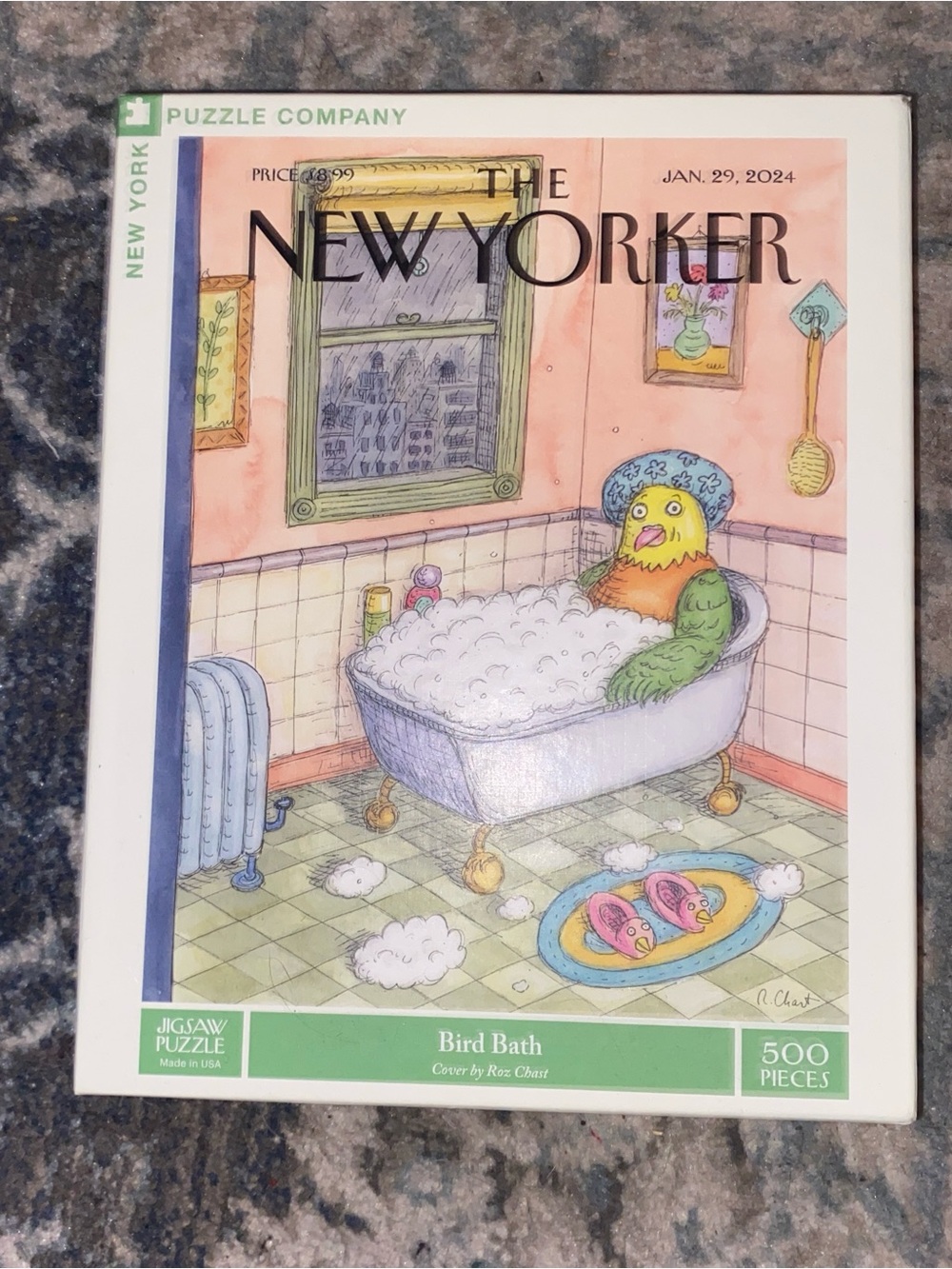 New Yorker 'Bird Bath' 500-Piece Jigsaw Puzzle - White & Multicolor